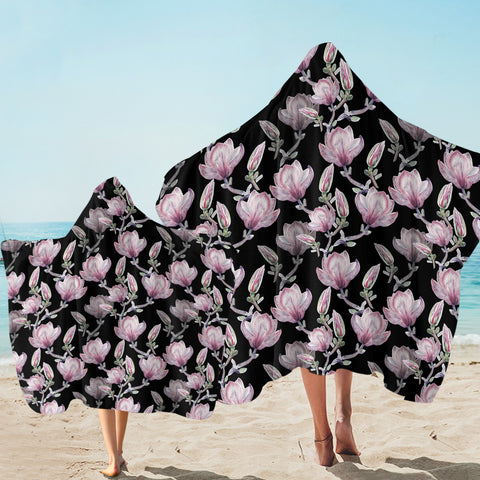 Image of Flower Branch SW2233 Hooded Towel