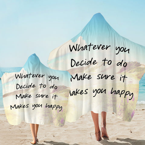 Image of Life Quote SW2056 Hooded Towel