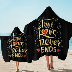 True Love Never Ends SW2072 Hooded Towel