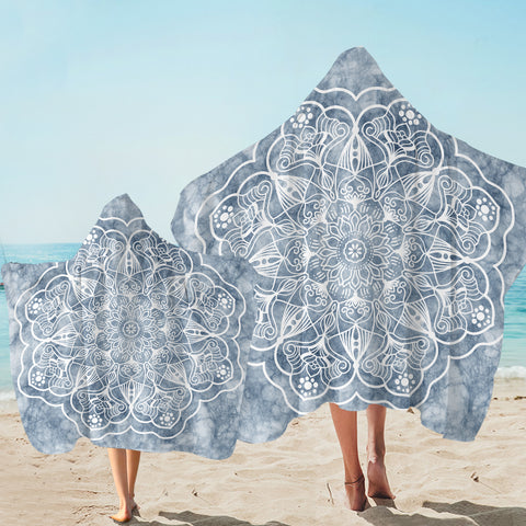 Image of Icy Flower SW2387 Hooded Towel