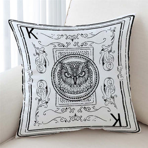 Owl King Card Cushion Cover - Beddingify