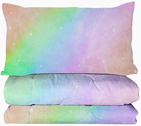 Image of 4 Pieces Rainbow Comforter Set - Beddingify