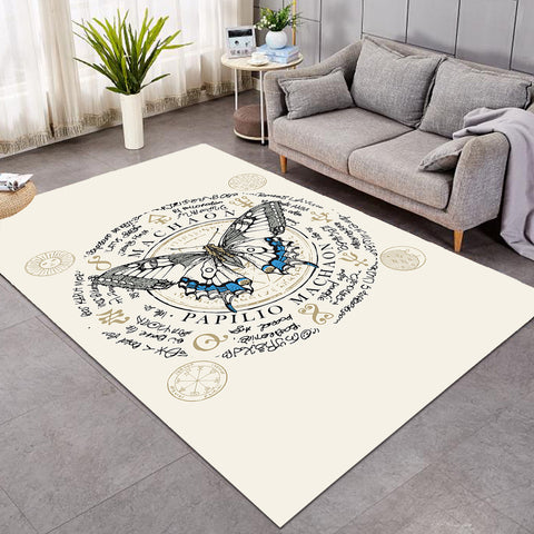 Image of Machaon Butterfly SW1183 Rug