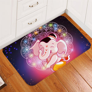 Cartooned Ganesh Door Mat