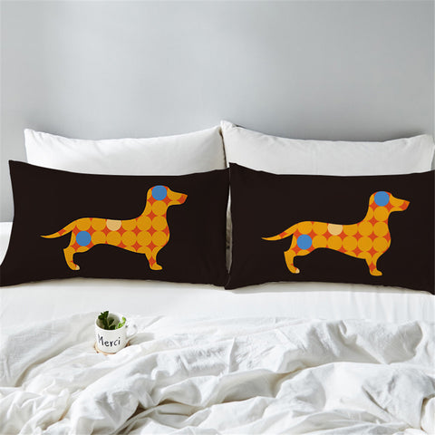 Image of Dachshund Shape Pillowcase