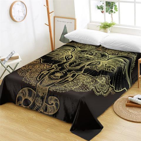 Image of Holy Elephant Flat Sheet - Beddingify