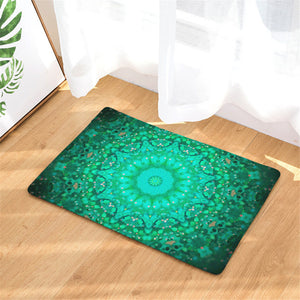 Green Abyss Door Mat