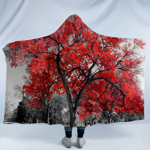 Image of Bright Flamboyant SW1375 Hooded Blanket