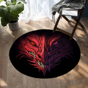 Demonic Dragon SW0463 Round Rug