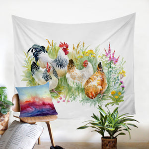 Chicken Garden SW1099 Tapestry