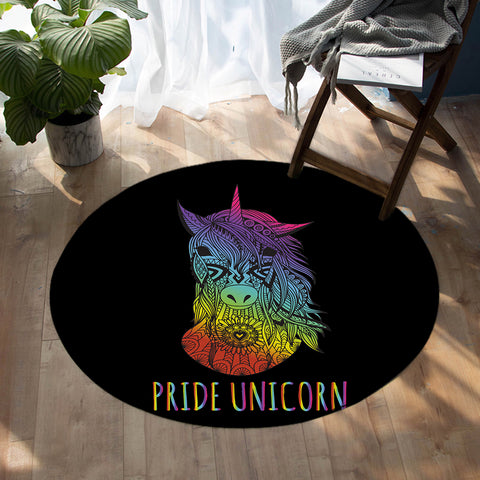 Image of Pride Unicorn SW0060 Round Rug