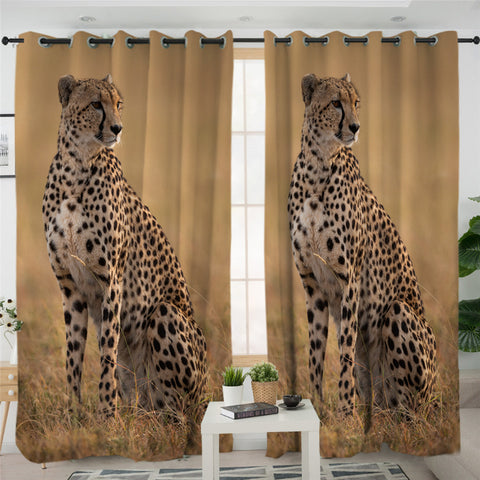 Image of Wild Cheetah 2 Panel Curtains