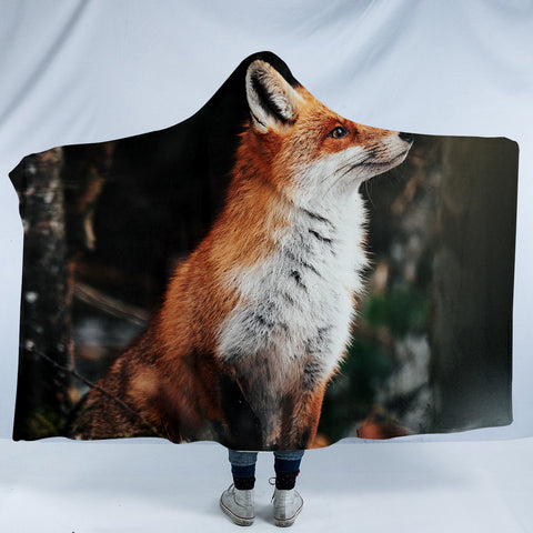 Image of 3D Fox SW0046 Hooded Blanket