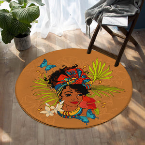 African Lady SW0450 Round Rug