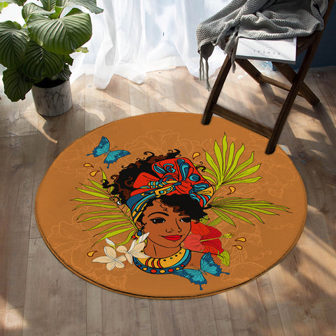 Image of African Lady SW0450 Round Rug