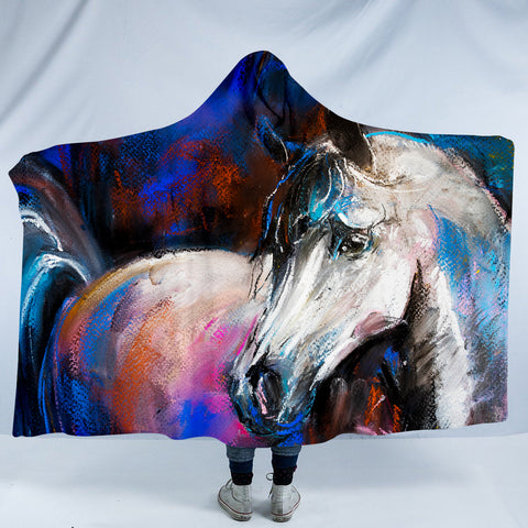 Image of Painted Horse SW1003 Hooded Blanket