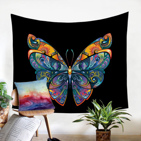 Image of Stylized Butterfly SW1105 Tapestry