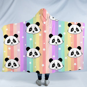 Panda Rainbow SW0057 Hooded Blanket