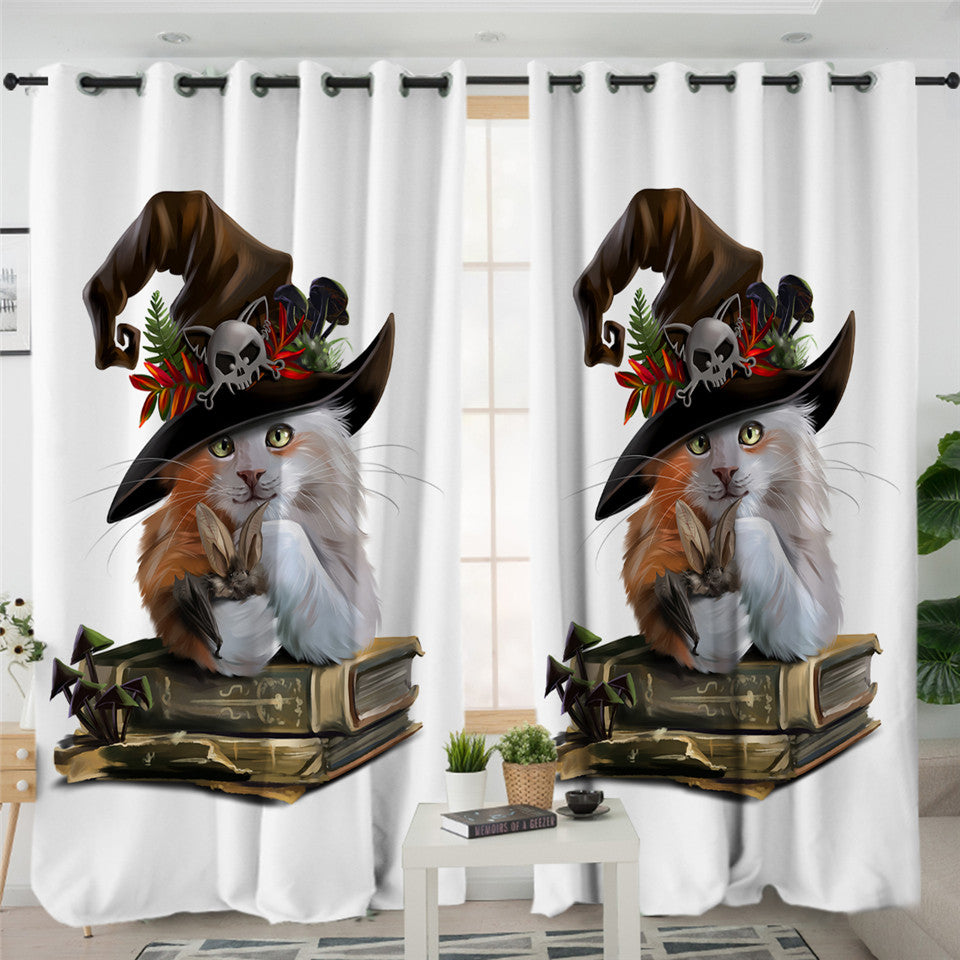 Funny Cat 2 Panel Curtains