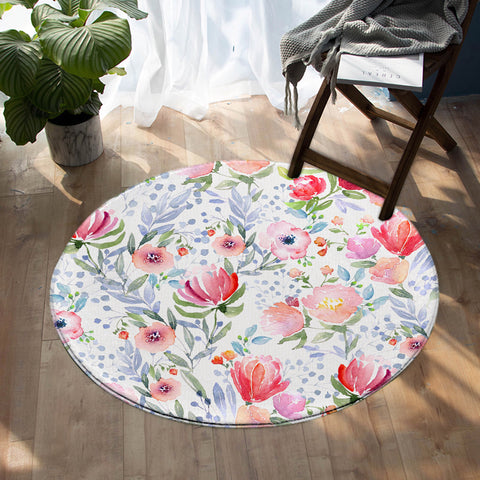 Image of Blossom Garden SW0990 Round Rug