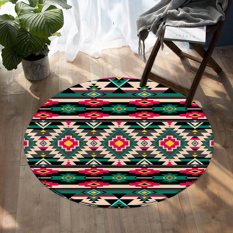 Image of Line Decoration SW0493 Round Rug