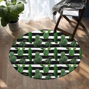 Cacti Stripes SW0511 Round Rug