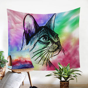 Kitty Sketch SW1386 Tapestry