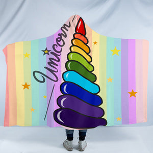 Cool Horn Rainbow SW0012 Hooded Blanket