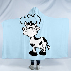 Cartoon Cow SW0742 Hooded Blanket