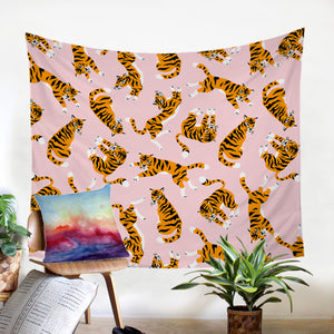 Playful Tigers SW1172 Tapestry