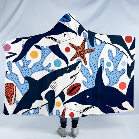 Image of Coral Shark SW0094 Hooded Blanket