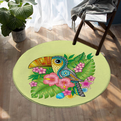 Image of Cute Toucan SW0310 Round Rug