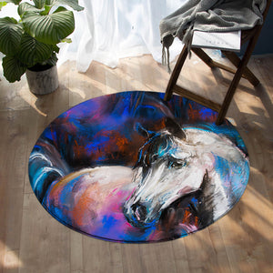 Painted Horse SW1003 Round Rug