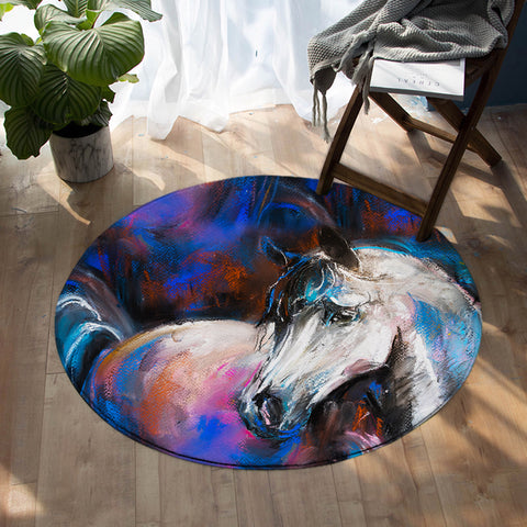 Image of Painted Horse SW1003 Round Rug