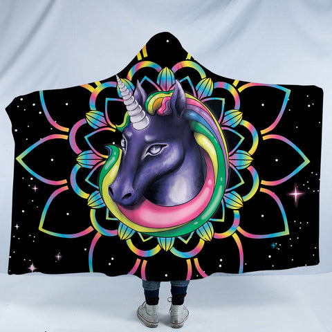 Image of Space Unicorn SW0064 Hooded Blanket