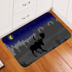 Night Elk Door Mat