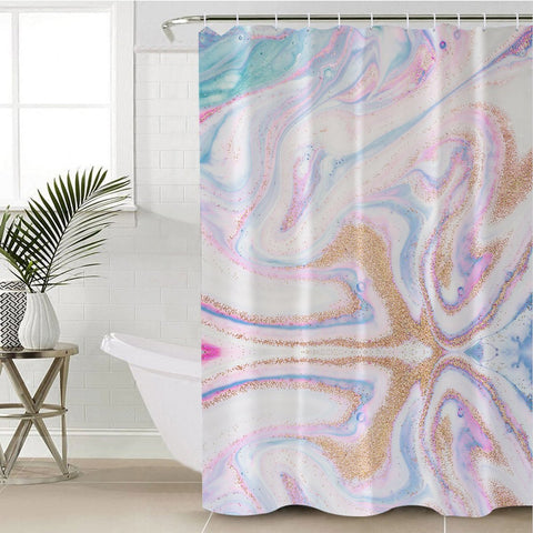 Image of Color Glitter Shower Curtain