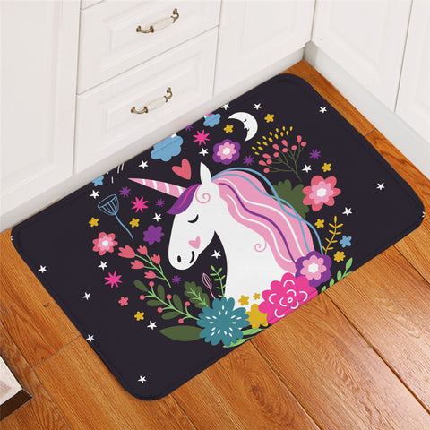 Image of Magical Unicorn Headshot Door Mat