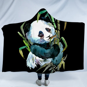 Painted Panda SW0035 Hooded Blanket