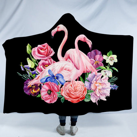 Image of Flamingo Duo SW1194 Hooded Blanket