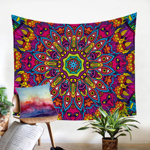 Colorful Concentric SW1203 Tapestry