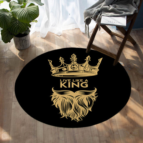 Image of King Crown SW0517 Round Rug