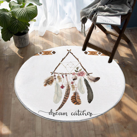 Image of Triangle Dream Catcher SW0865 Round Rug