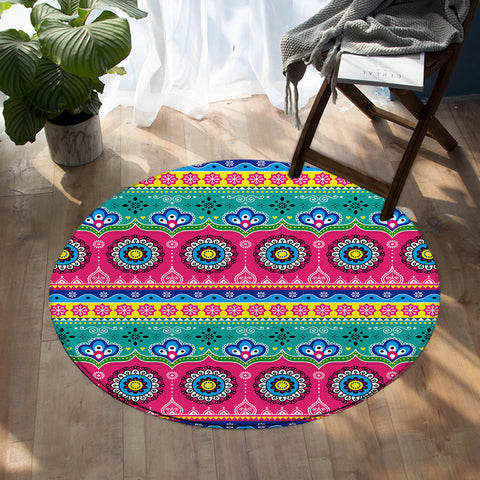 Image of Line Decoration SW0525 Round Rug