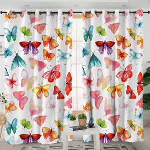 Brilliant Butterflies 2 Panel Curtains