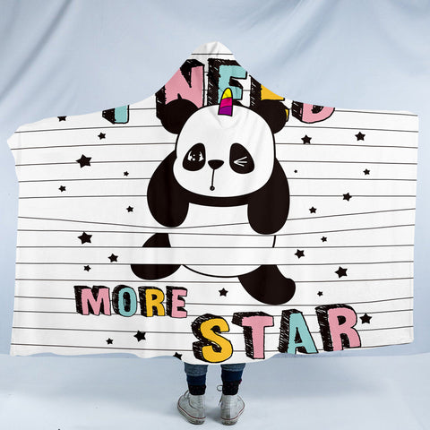 Image of Star Panda SW0050 Hooded Blanket
