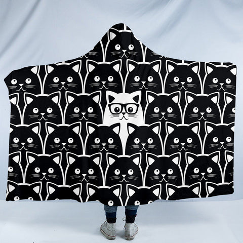 Image of Stand Out Cat SW1392 Hooded Blanket