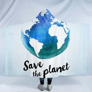 Save The Planet SW0854 Hooded Blanket