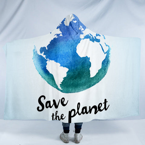 Image of Save The Planet SW0854 Hooded Blanket
