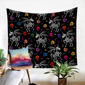 Skelly Unicorn SW1367 Tapestry